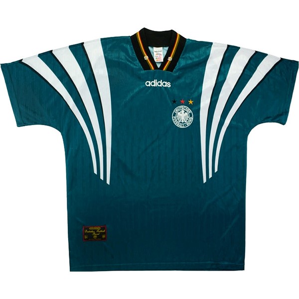 Camiseta Alemania Replica Segunda Ropa Retro 1996 Verde